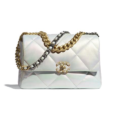 chanel 19 flap bag iridescent|chanel 19 flap bag large.